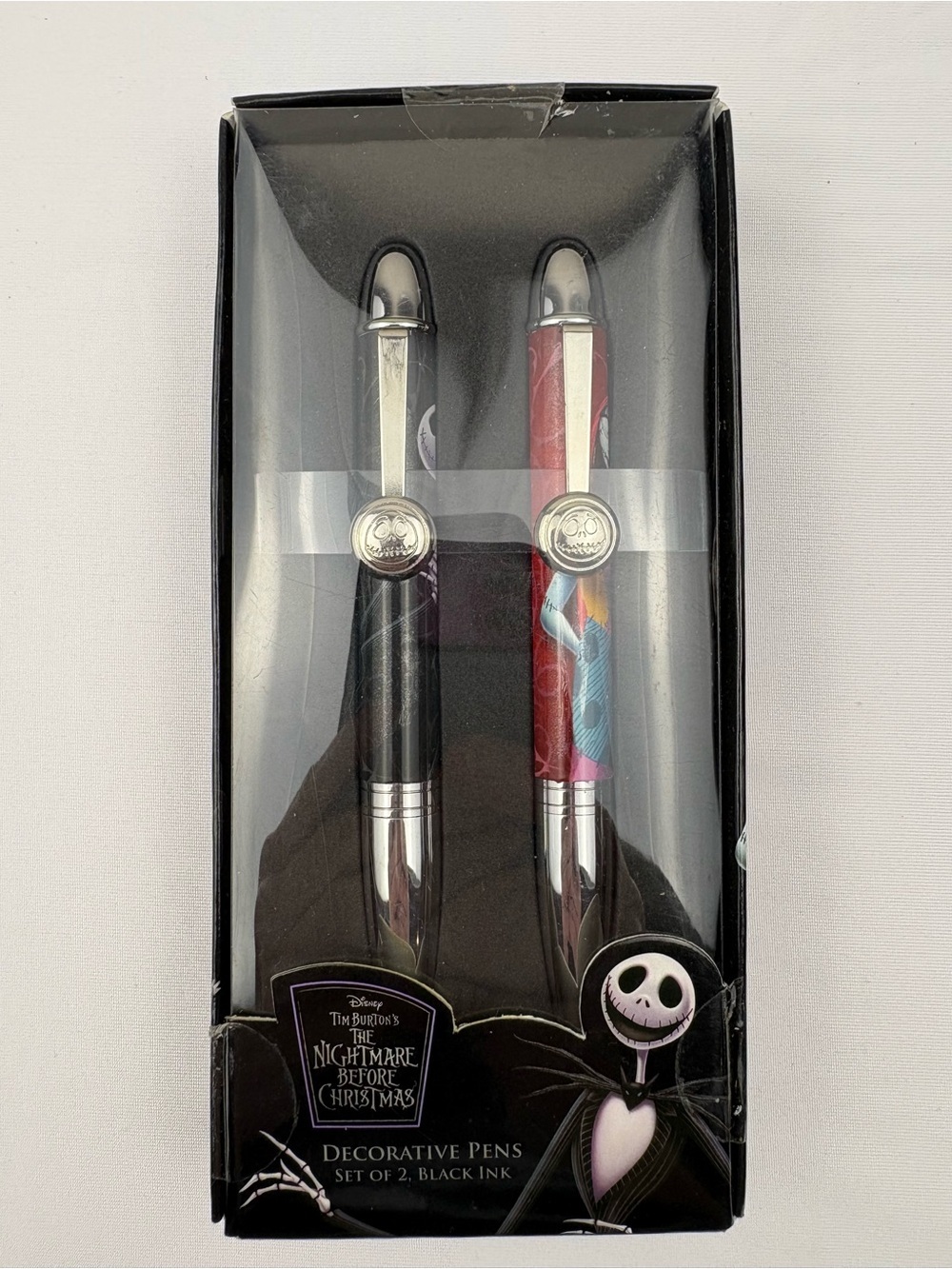 NIB The Nightmare Before Christmas Set of 2 Decorative Pens